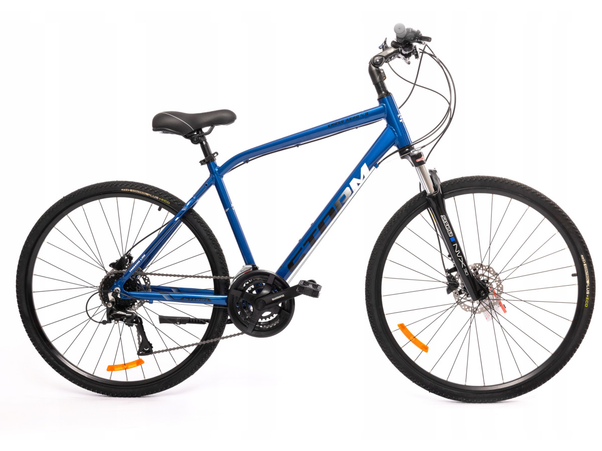 ROWER CROSSOWY STORM CROSS AERO 4.0 RAMA 19" KOŁA 28" TARCZE SHIMANO ACERA