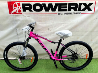 STORM SHARK LADY RAMA 17" KOŁA 27,5" CZARNY FUKSJA HYDRAULIKA SHIMANO ALTUS