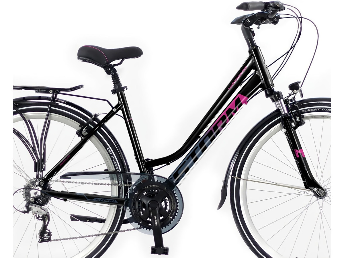 ROWER TREKKINGOWY STORM MARATHON 5.0 SHIMANO ACERA SUNTOUR LED 24 BIEGI