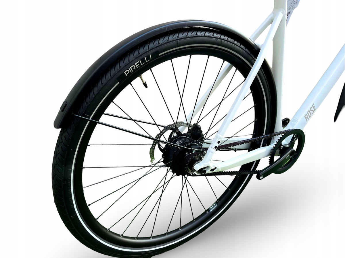 ROWER ELEKTRYCZNY ROSE SNEAK + EQ RAMA 52CM MAHLE X35 PASEK GATES