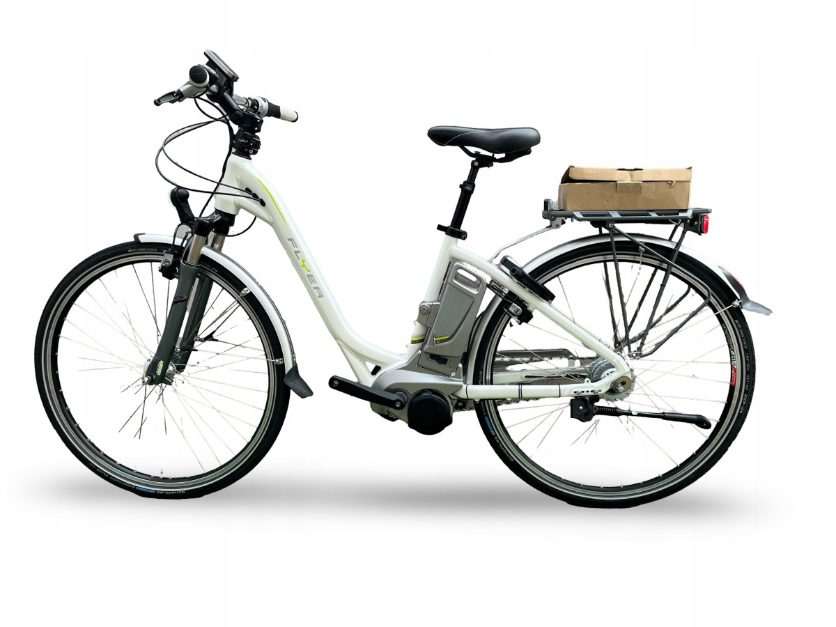 ROWER ELEKTRYCZNY FLYER T-SERIES RAMA 46CM SHIMANO NEXUS 8 PANASONIC 540WH