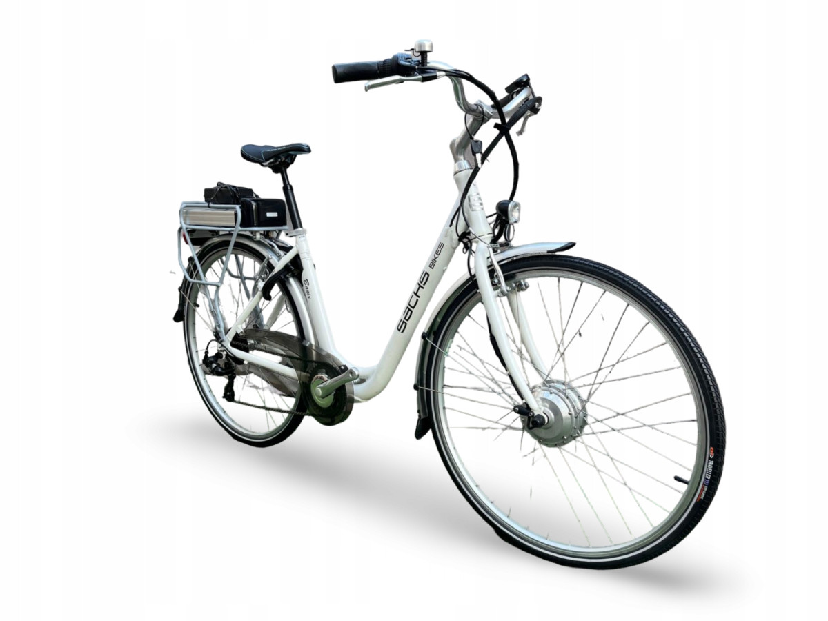 ROWER ELEKTRYCZNY SACHS BASIX RAMA 47CM KOŁA 28" SHIMANO TOURNEY