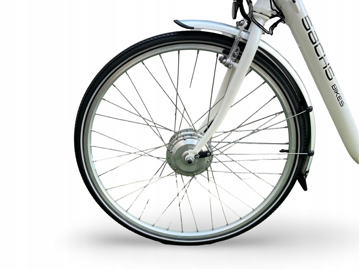 ROWER ELEKTRYCZNY SACHS BASIX RAMA 47CM KOŁA 28" SHIMANO TOURNEY