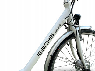 ROWER ELEKTRYCZNY SACHS BASIX RAMA 47CM KOŁA 28" SHIMANO TOURNEY