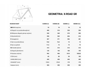 ROWER GRAVEL SUPERIOR X-ROAD 6.2 GR 54CM SHIMANO GRX 2X10 CARBON HYDRAULIKA