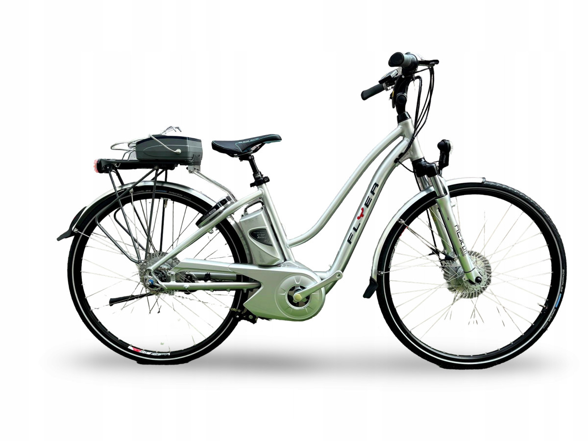 ROWER ELEKTRYCZNY FLYER T-SERIES RAMA 44CM SHIMANO NEXUS 8 PANASONIC 432WH