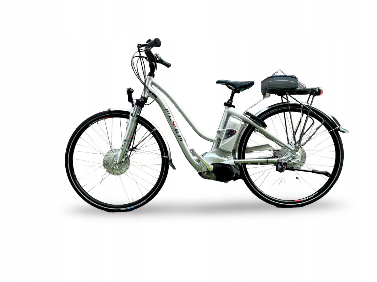 ROWER ELEKTRYCZNY FLYER T-SERIES RAMA 44CM SHIMANO NEXUS 8 PANASONIC 432WH