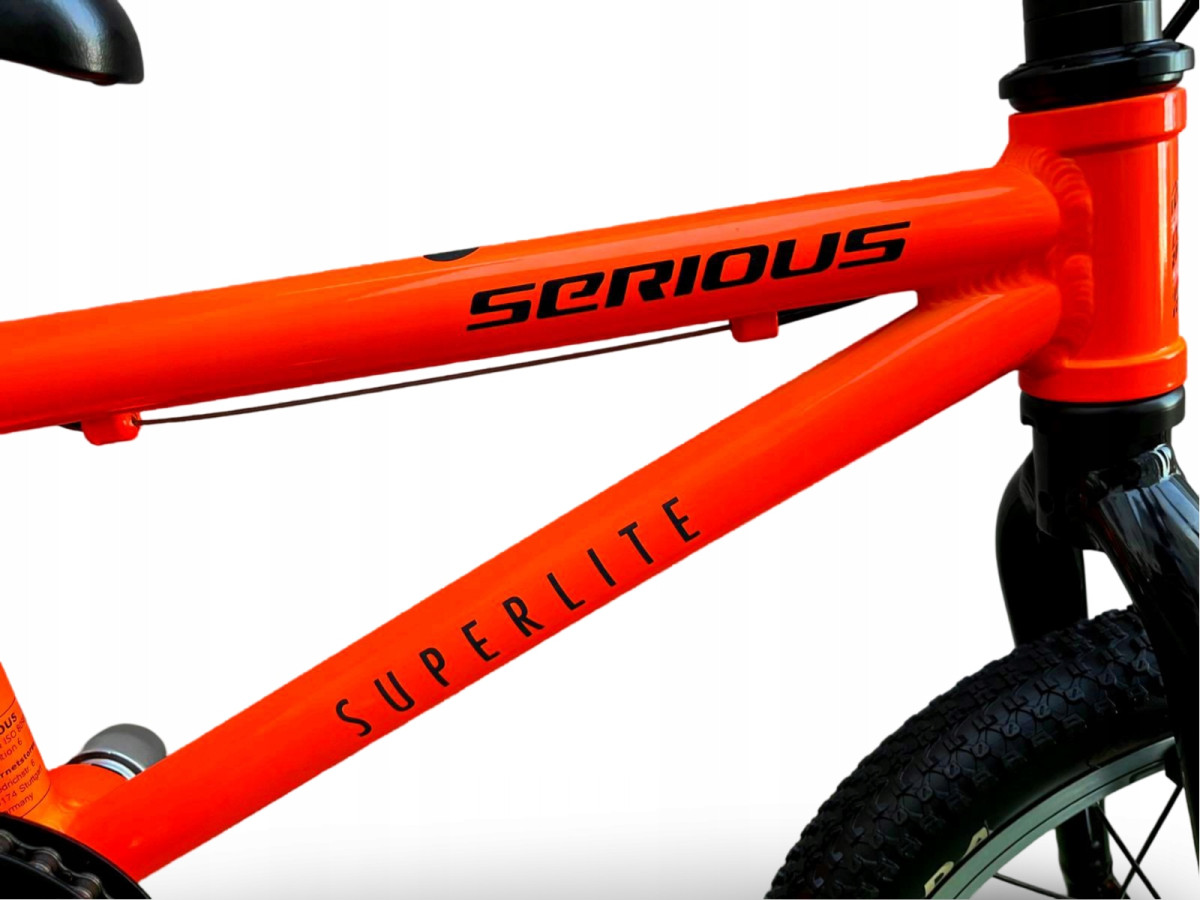 Rower dziecięcy SERIOUS SUPERLITE LTD 14 koła 14" pomarańczowy WAGA 5,25KG