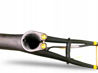 RAMA ROWEROWA GRAVEL FUJI JARI 1.1 CARBON ROZMIAR 58CM Z WIDELCEM