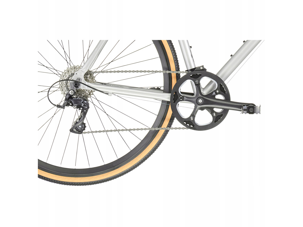 ROWER GRAVEL FIXE FLOATER RACE 8S SILVER 57CM SHIMANO SORA 8S 10KG