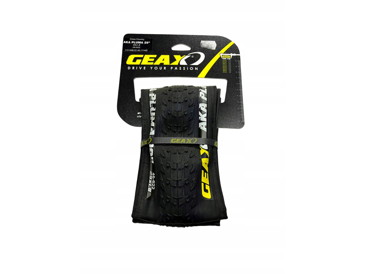 WYPRZEDAŻ! Opona Rowerowa GEAX AKA PLUMA (46-622) 29x1.8 ZWIJANA KEVLAR MTB