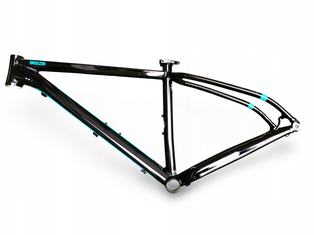 RAMA ROWEROWA MTB TRAIL XC BREEZER THUNDER PRO 29 BLACK/CYAN 17,5"