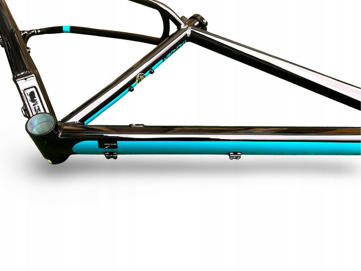 RAMA ROWEROWA MTB TRAIL XC BREEZER THUNDER PRO 29 BLACK/CYAN 17,5"