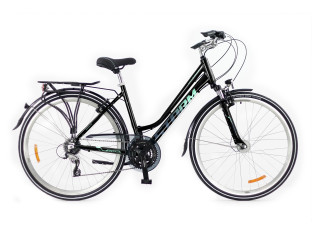 ROWER TREKKINGOWY STORM MARATHON 4.0 LADY RAMA 19" CZARNY MIĘTA SHIMANO