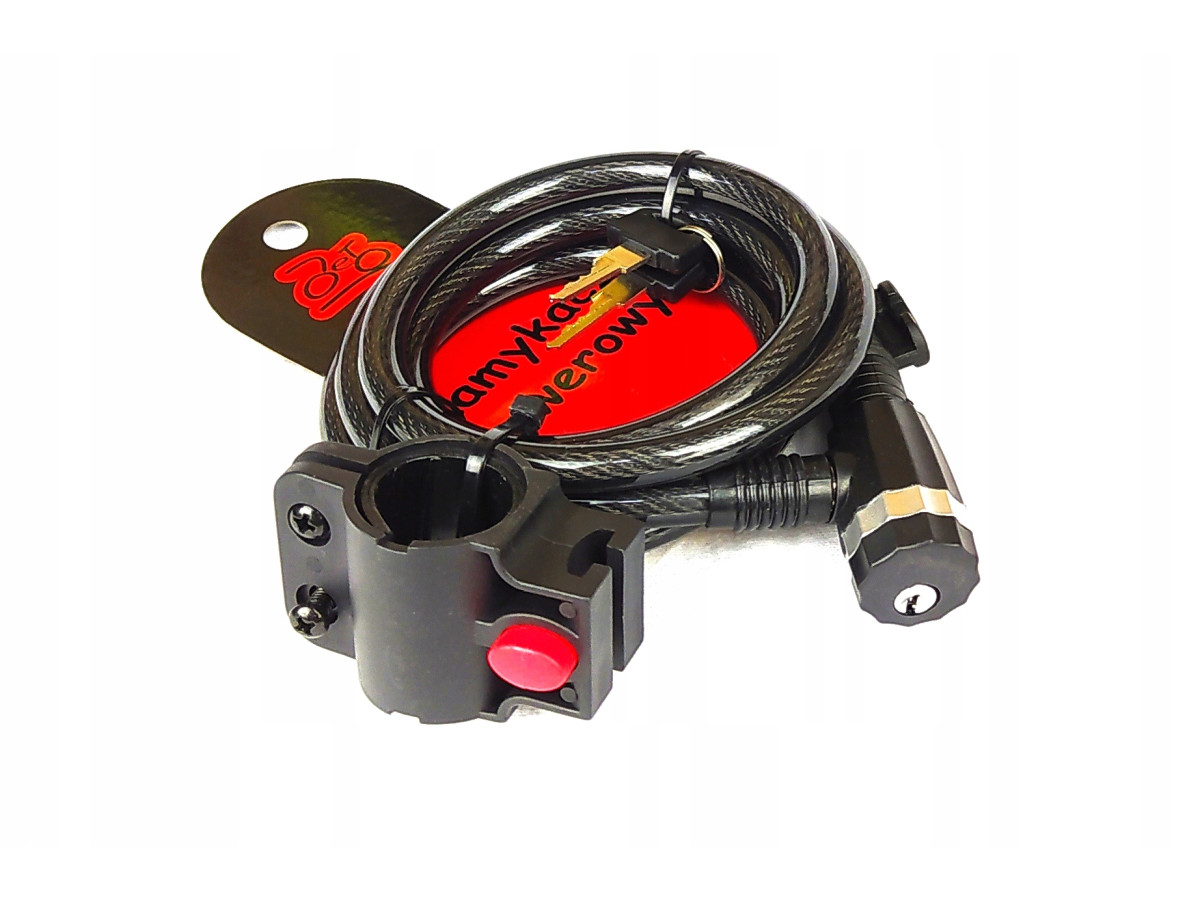 ZABEZPIECZENIE ROWEROWE LINKA ANTYKRADZIEŻOWA JET Z016 10X1500MM 2 KLUCZYKI