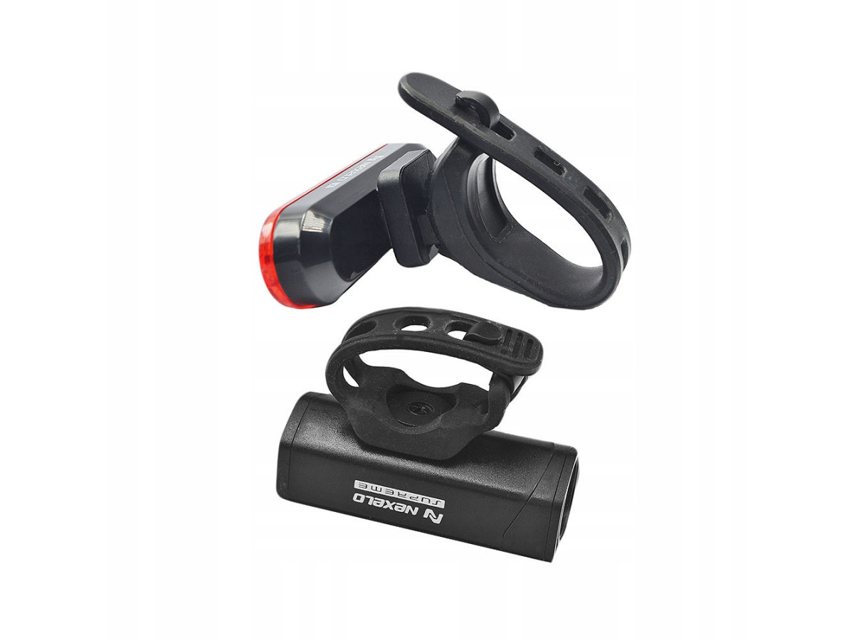 Zestaw lamp NEXELO SUPREME - PIXALIT SET, 350lm 1100mAh USB WODOODPORNE