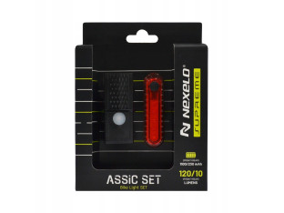 OŚWIETLENE ROWEROWE KOMPLET NEXELO SUPREME L177039NEX 120 LUMENÓW USB