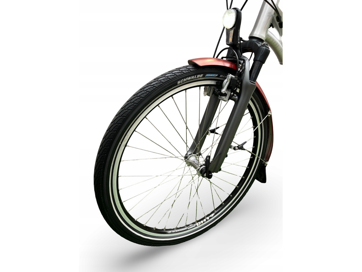 ROWER ELEKTRYCZNY FLYER C10 RAMA 50CM KOŁA 26" PANASONIC SHIMANO NEXUS 8S