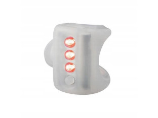 LAMPKA ROWEROWA TYLNA KNOG GEKKO BEZBARWNA SILIKONOWA 3XLED