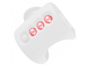 LAMPKA ROWEROWA TYLNA KNOG GEKKO BEZBARWNA SILIKONOWA 3XLED