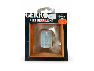 LAMPKA ROWEROWA TYLNA KNOG GEKKO BEZBARWNA SILIKONOWA 3XLED