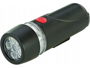 LATARKA LED LAMPKA ROWEROWA PROPHETE Z SILIKONOWYM UCHWYTEM