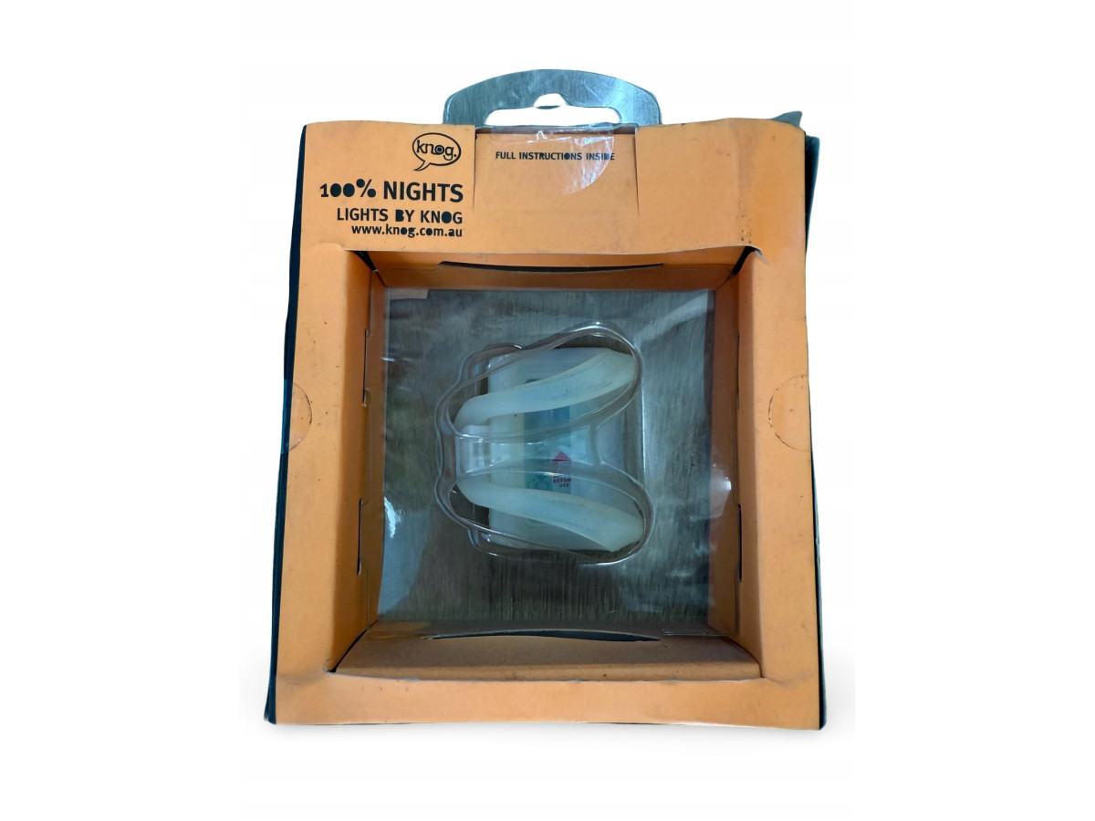 LAMPKA ROWEROWA TYLNA KNOG GEKKO BEZBARWNA SILIKONOWA 3XLED