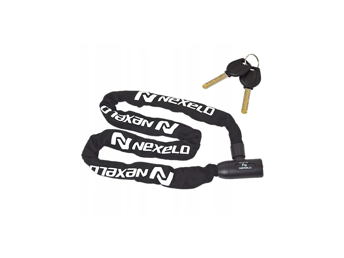 ZAPIĘCIE ROWEROWE NA KLUCZ ŁAŃCUCH NEXELO 1200/6 [Kolor Czarny]
