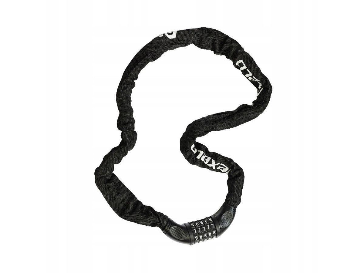 ZAPINKA ROWEROWA ŁAŃCUCH NEXELO 120CM NA SZYFR OGNIWA 5,5MM