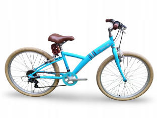 ROWER JUNIOR KOŁA 24" BTWIN POPLY 300 SRAM GRIPSHIFT