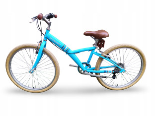 ROWER JUNIOR KOŁA 24" BTWIN POPLY 300 SRAM GRIPSHIFT