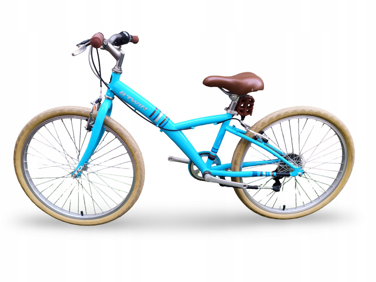 ROWER JUNIOR KOŁA 24" BTWIN POPLY 300 SRAM GRIPSHIFT