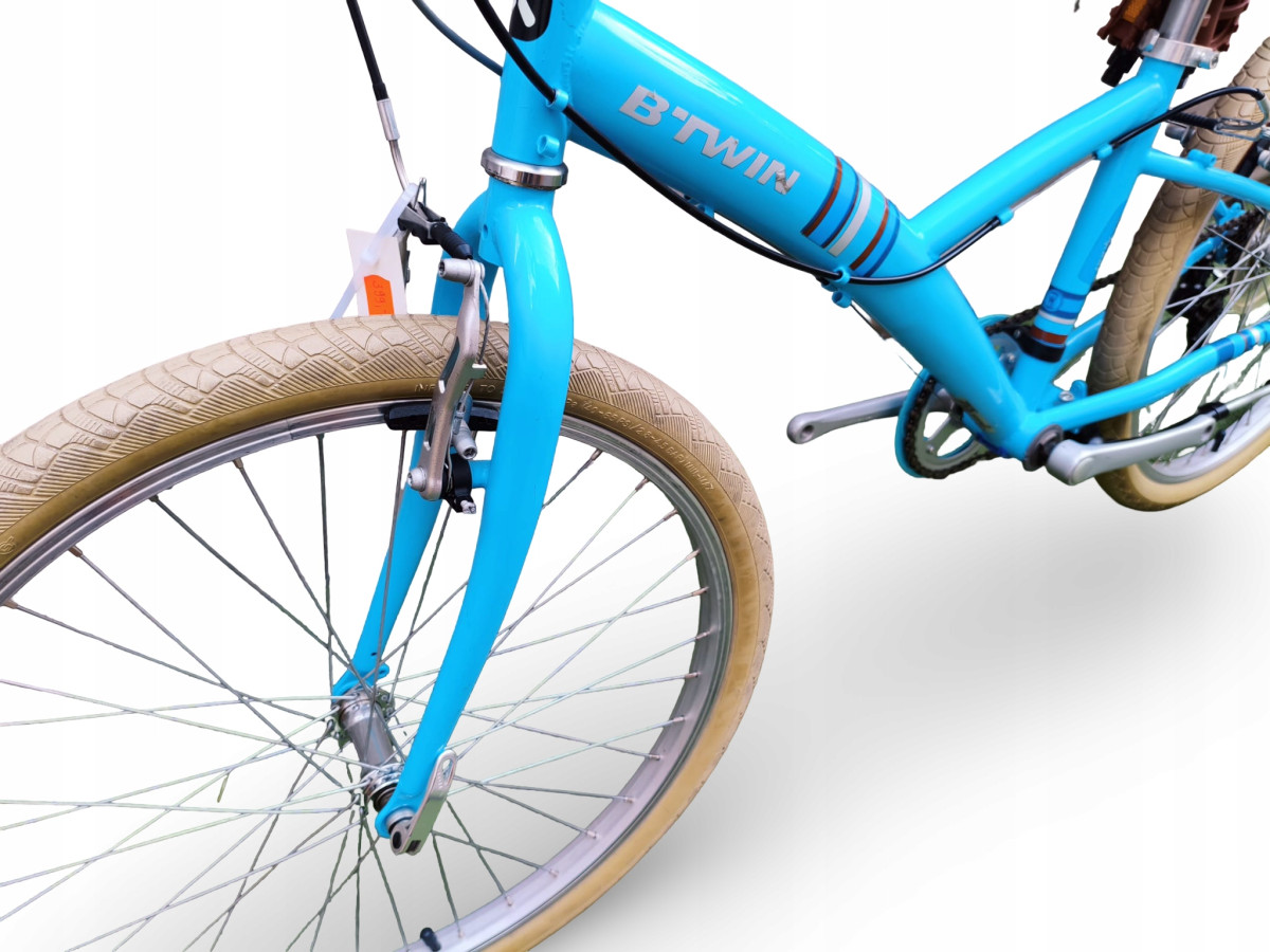 ROWER JUNIOR KOŁA 24" BTWIN POPLY 300 SRAM GRIPSHIFT