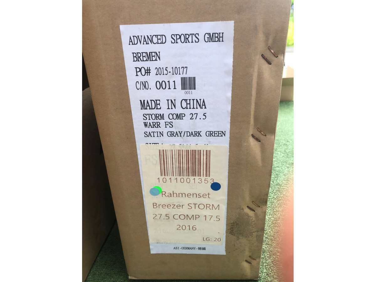 RAMA ROWEROWA MTB BREEZER STORM 27.5 COMP 17,5" SATIN GREY / DARK GREEN