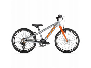 ROWER DZIECIĘCY LEKKI PUKY LS-PRO 20-7 ALU SILVER/ORANGE WAGA 7,8KG