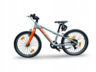 ROWER DZIECIĘCY LEKKI PUKY LS-PRO 20-7 ALU SILVER/ORANGE WAGA 7,8KG