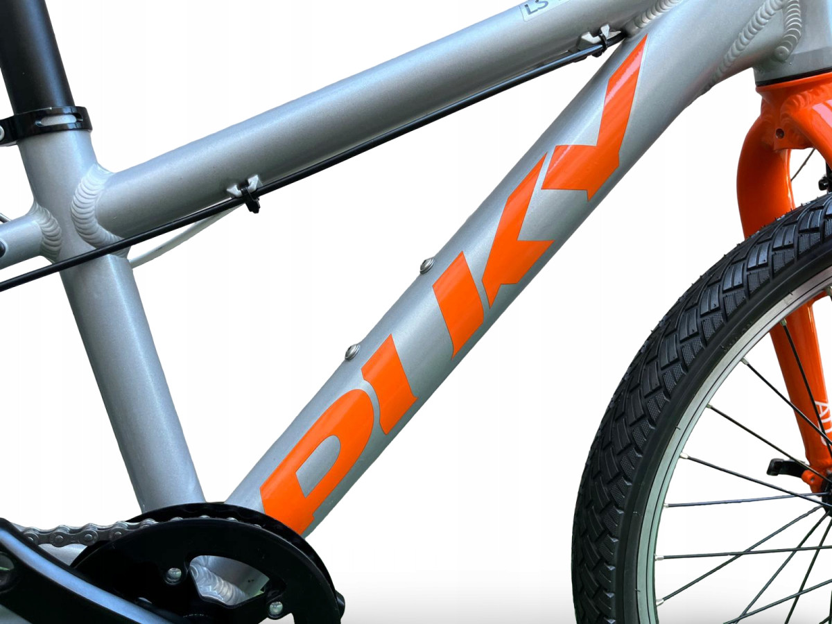 ROWER DZIECIĘCY LEKKI PUKY LS-PRO 20-7 ALU SILVER/ORANGE WAGA 7,8KG