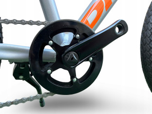 ROWER DZIECIĘCY LEKKI PUKY LS-PRO 20-7 ALU SILVER/ORANGE WAGA 7,8KG