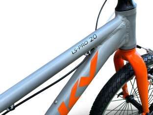 ROWER DZIECIĘCY LEKKI PUKY LS-PRO 20-7 ALU SILVER/ORANGE WAGA 7,8KG