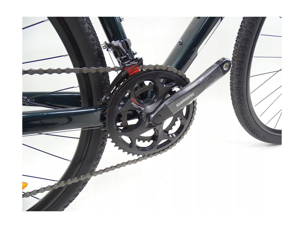 ROWER GRAVEL STORM FOCUS 1.0 RAMA L 56CM SHIMANO TOURNEY TARCZE ZIELONY