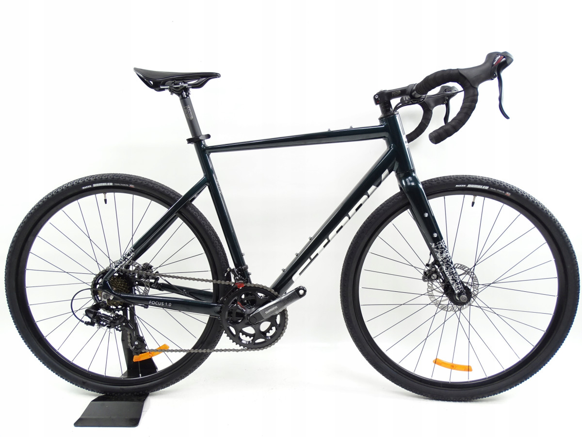 ROWER GRAVEL STORM FOCUS 1.0 RAMA L 56CM SHIMANO TOURNEY TARCZE ZIELONY