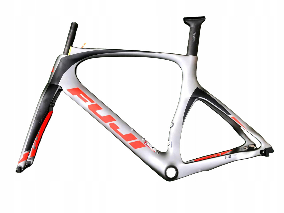 RAMA ROWEROWA FUJI NORCOM STRAIGHT 1.1 ROZMIAR 53CM SATIN GRAY/RED ORANGE
