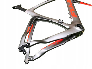 RAMA ROWEROWA FUJI NORCOM STRAIGHT 2.1 ROZMIAR 53CM SATIN GRAY/RED ORANGE