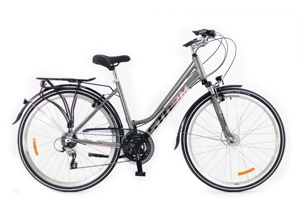 ROWER TREKKINGOWY STORM MARATHON 4.0 LADY RAMA 17" SHIMANO ACERA NEXUS LED