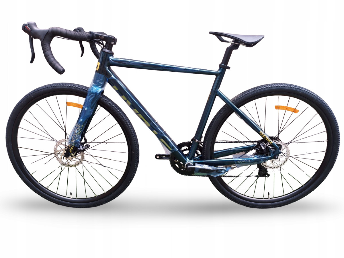 ROWER GRAVEL STORM FOCUS 1.0 SHIMANO TORUENY 54CM ZIELONA BUTELKA