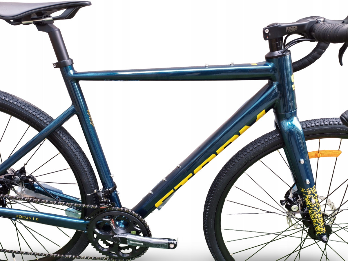 ROWER GRAVEL STORM FOCUS 1.0 SHIMANO TORUENY 54CM ZIELONA BUTELKA