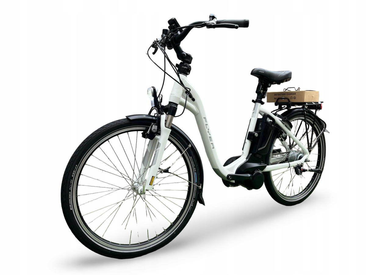 ROWER ELEKTRYCZNY FLYER KOŁA 26 RAMA 46CM SHIMANO NEXUS PANASONIC 540WH