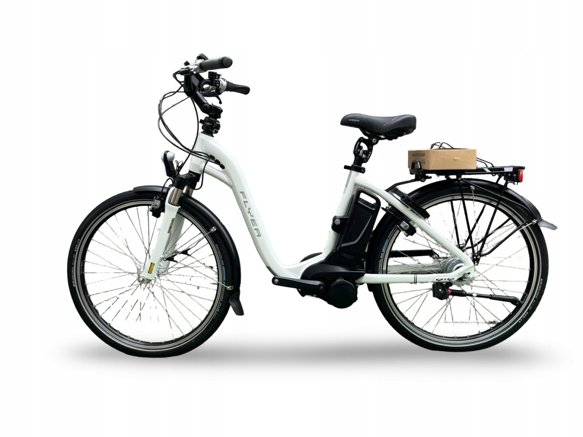 ROWER ELEKTRYCZNY FLYER KOŁA 26 RAMA 46CM SHIMANO NEXUS PANASONIC 540WH