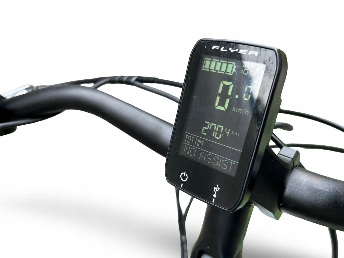 ROWER ELEKTRYCZNY FLYER KOŁA 26 RAMA 46CM SHIMANO NEXUS PANASONIC 540WH