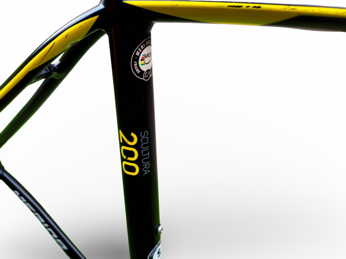 RAMA ROWEROWA UŻYWANA MERIDA SCULTURA 200 ROZMIAR 50CM WIDELEC KARBONOWY